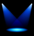 Stage spotlights vector image