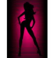 Dancing girl vector image