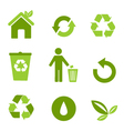 Ecology icons vector image