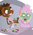 Make up artist vector image