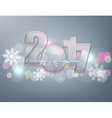New Year Glass figures 2017 vector image