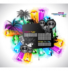 Disco event background vector image