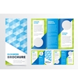 Trifold Business Brochure Design Template vector image