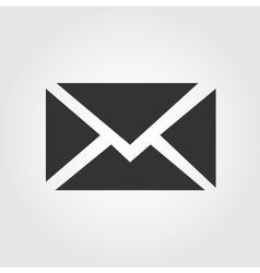 Email message icon flat design vector image