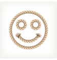 Rope smiley vector image