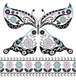 Vintage decorative butterfly vector image