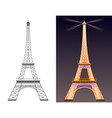 Eiffel tower vector image