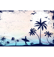 Summer grunge background vector image