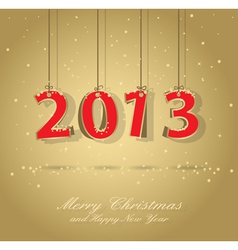 Happy new year card vector image