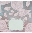 Vintage floral card vector image