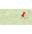 Abstract topographical map vector image