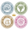Set of rubber stamps vector image
