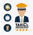 Taxi service design vector image