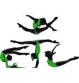 Four gymnasts vector image