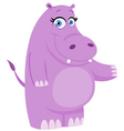 Hippo presenting vector image