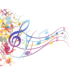 Note staff vector image