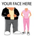 Sporty cartoon template vector image