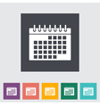 Calendar icon vector image