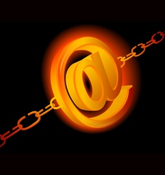 Email chains vector image