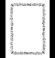 Musical graphic frame vector image