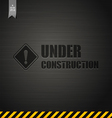 Under construction template background vector image