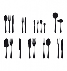 Silverware vector image