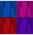 Colored Curtains Background vector image