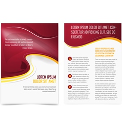 Broshure pages template vector image