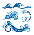 Collection of water vector image