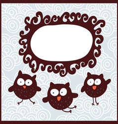 Owls vector image