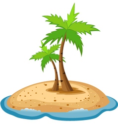 Topical island vector image