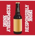 Drink responsibly vector image