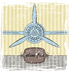 Vintage Plane striped background vector image