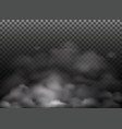 Fog smoke and cloud isolated transparent special vector image