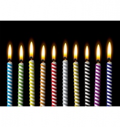 Birthday candle vector image
