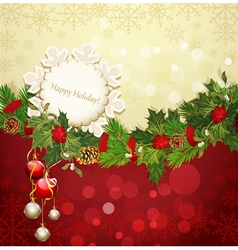 Christmas garland vector image