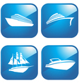 Set of web boat icons vector image