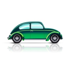 Old car beetle vector image