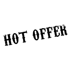 Hot Offer rubber stamp vector image
