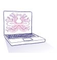 Computer doodle vector image
