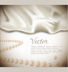 Satin silk background vector image