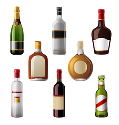Alcohol drinks vector image