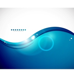Detailed blue wavy abstract background vector image