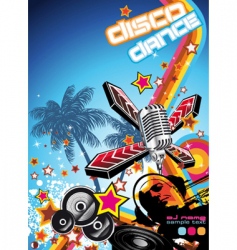 DJ flyer vector image