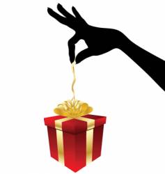 Giving gift Giving gift vector image
