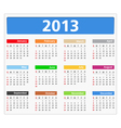 2013 Calendar vector image