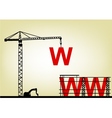 Construction web site vector image