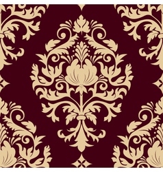 Vintage damask seamless pattern vector image