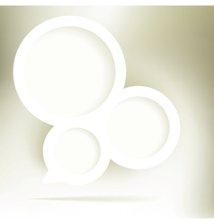 Gold elegant speech bubble EPS8 vector image