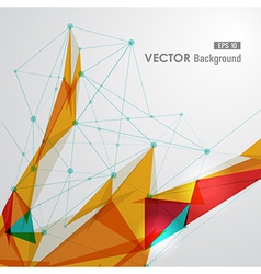 Colorful web geometric transparency vector image
